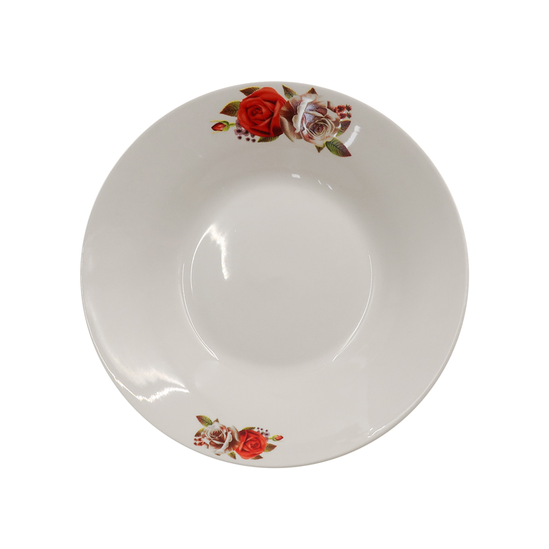 【Promotion】Nice One 12PCS 8 INCH Classique  Porcelain Dinner Dish Plates（BYD-PLATE-46 PLATE 8INCH 72PCS，BYD-PLATE-49 PLATE 8INCH 72PCS）