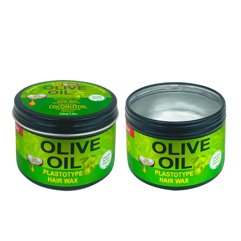 Aoyi Plastotype Hair Wax - Olive Oil Hair Edge Control (150ml) Professional Salon Use Wax Curly Hairstyle Infused with Coconut Oil