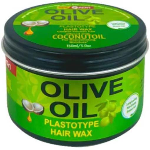 Aoyi Plastotype Hair Wax - Olive Oil Hair Edge Control (150ml) Professional Salon Use Wax Curly Hairstyle Infused with Coconut Oil