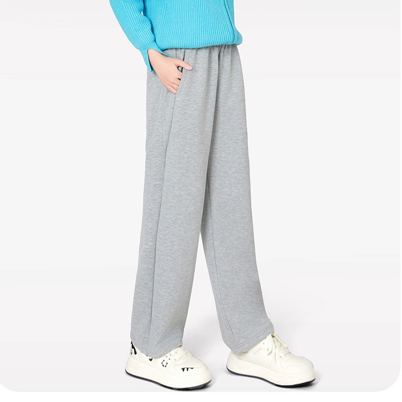 Girl Clothes Kid Pants Strainght Wide-leg Casual Trousers Girl's Clothing Sports Trouser Sweatpants for3 to 11 Years Teenagers