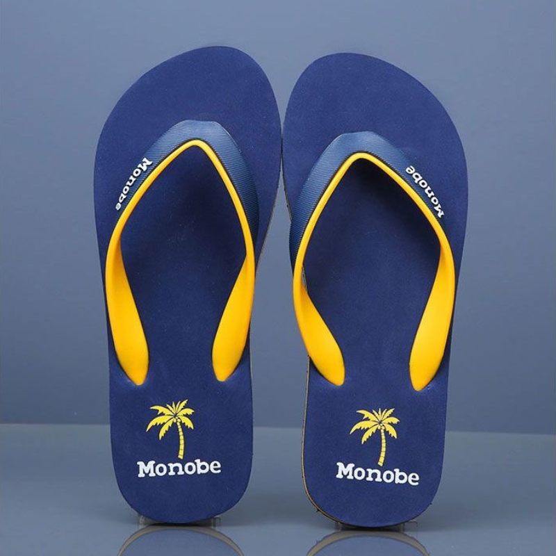 Men's Summer Flip Flops, Black-Red Rubber Thong Sandals For Pool & Outdoor Activities, Durable Waterproof Material, Non-Slip Grip Sole, Easy Slip-On, All Sizes, Casual Beach Footwear For Gentlemen