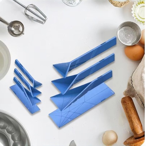 Flat3-in-1measuringspoon kitchen fold flat three-in-one Measuring spoon tool silicone