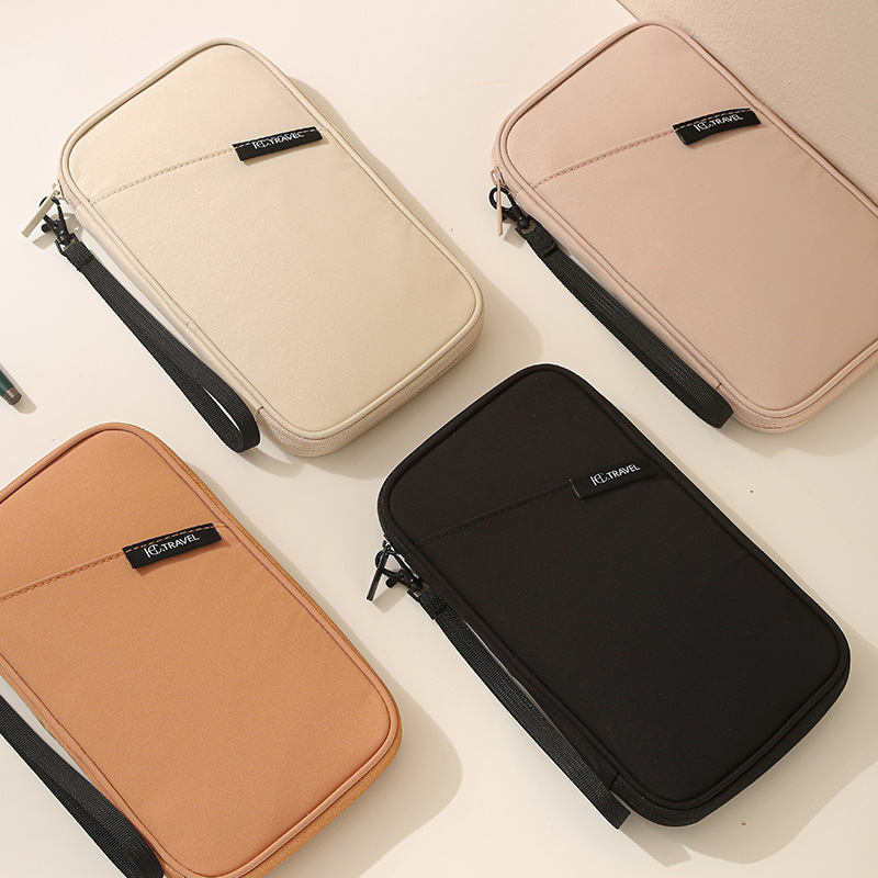 new model card holder ID card portable passport holder travel portable large capacity storage bag waterproof Ticket clip document holder