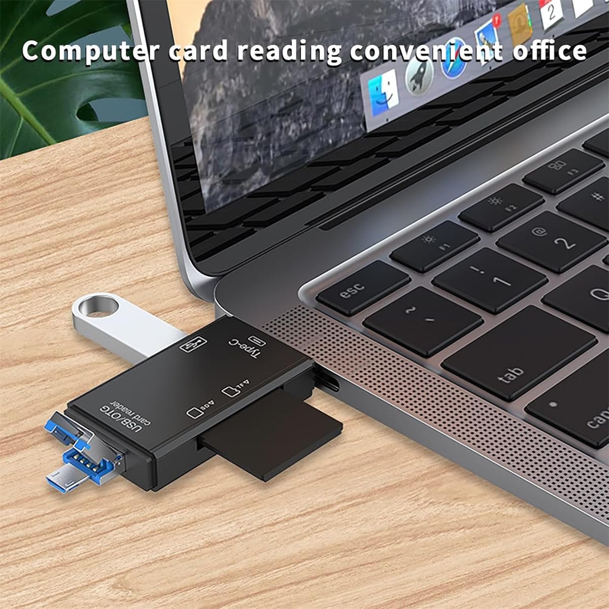 6 In 1 OTG Type C Card Reader USB 2.0 TF Micro SD Card Reader Multifunction Smart Memory Flash Drive Adapter Mobile Phone Accessories