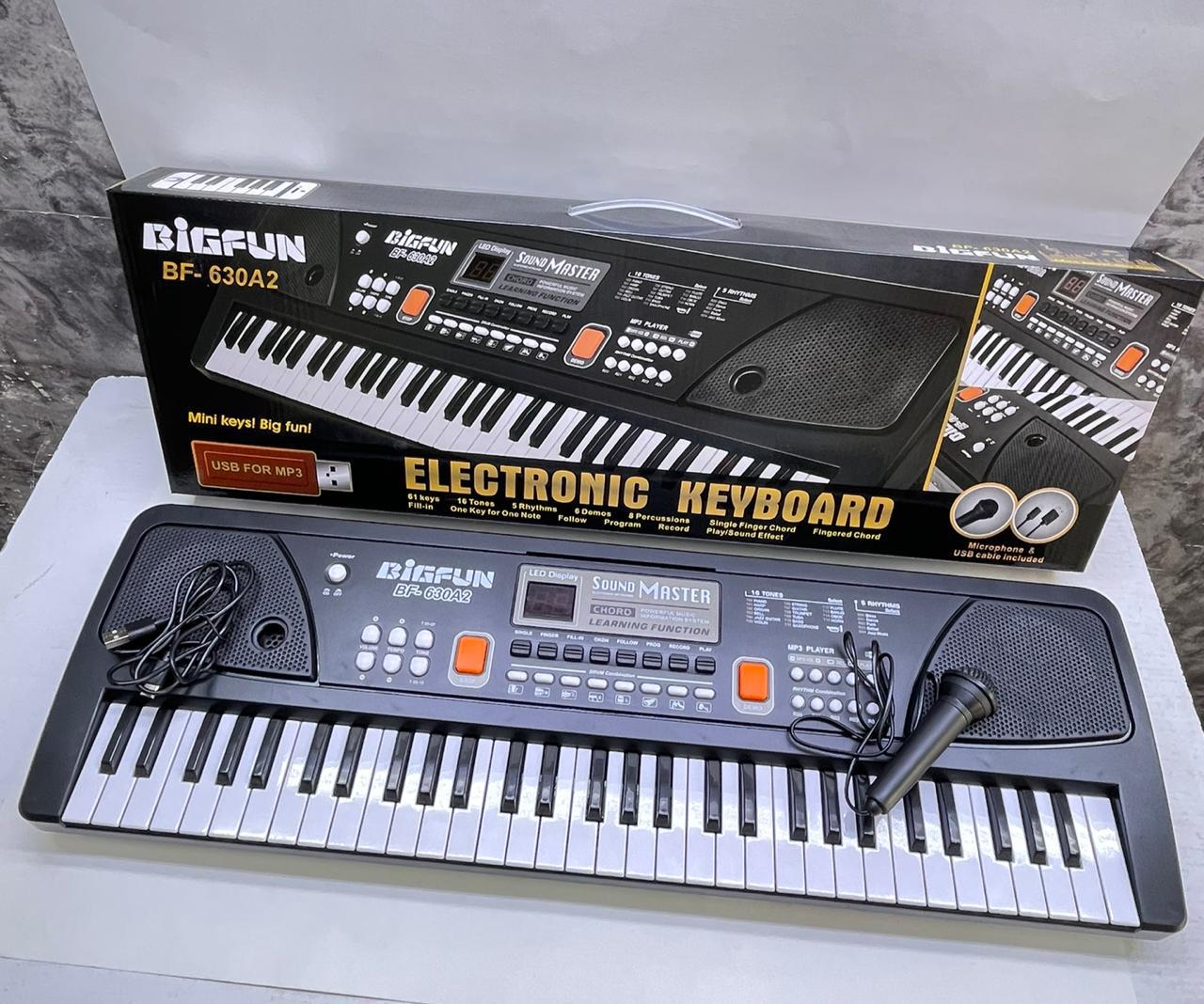 High Quality Rechargeable Portable Kids Learning Piano with Microphone & Charging Cable – 61-Key & 49-Key Electronic Musical Keyboard for Beginners Music Education & Fun Play