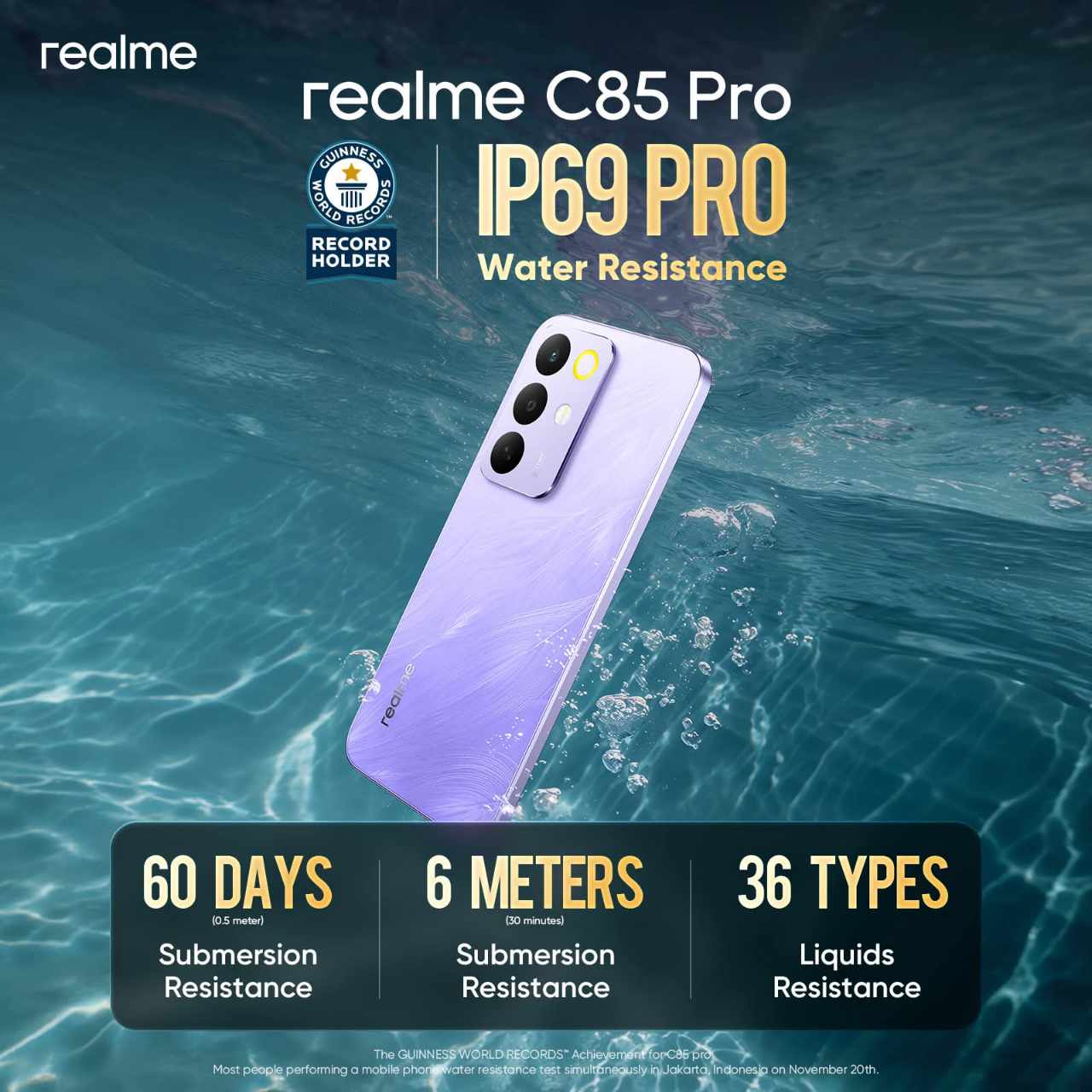 New Arrival Realme C85 Pro AI phone 256GB+8GB 6.8'' 120Hz AMOLED 7000mAh 45W Titan Battery IP69 PR0 Water Resistance 50MP Android 15 Type-C Dual Sim Smart Phones Fingerprint Unlock