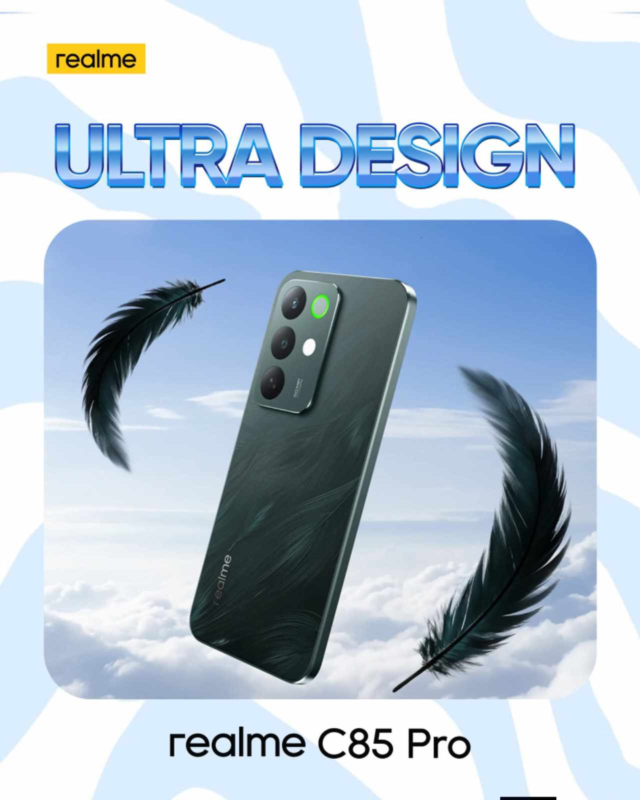 New Arrival Realme C85 Pro AI phone 256GB+8GB 6.8'' 120Hz AMOLED 7000mAh 45W Titan Battery IP69 PR0 Water Resistance 50MP Android 15 Type-C Dual Sim Smart Phones Fingerprint Unlock