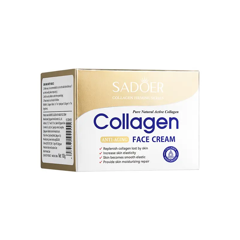 3 Pieces, Collagen Serum + Vitamin C Face Brightening Essence + Collagen Anti Aging  Face Cream ,For Face Brightening, Anti Wrinkles, Anti Aging, Moisturizing, Fade Dark Marks and Collagen Replenish
