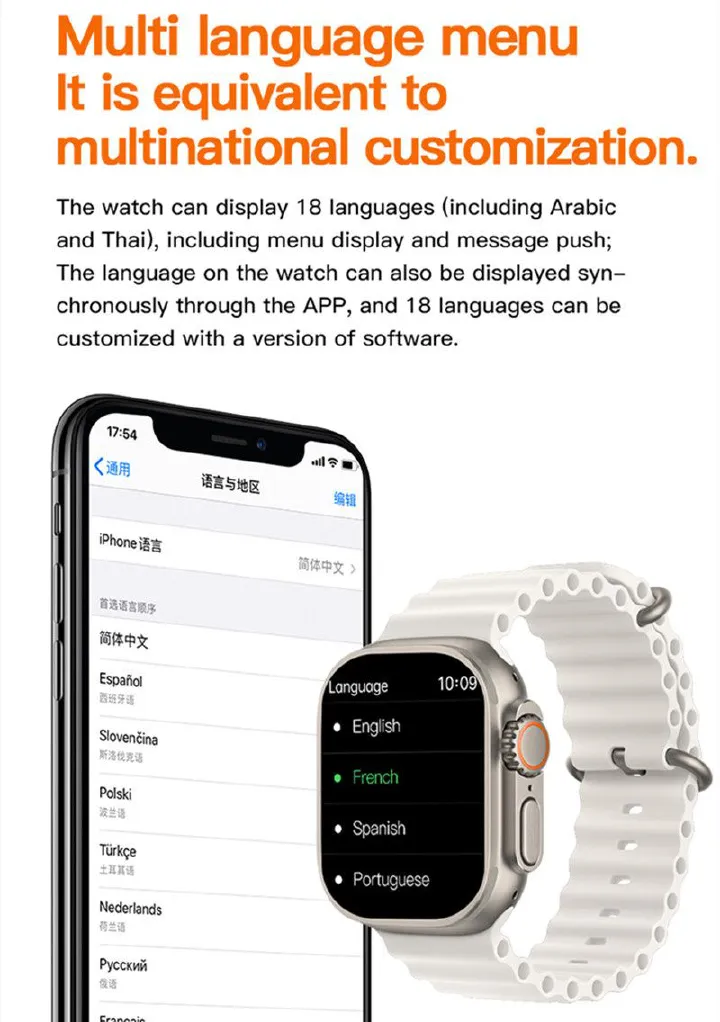 AS2 ULTRA 2.02" Women's Smart Watch 6-in-1 Luxury Gift Set 6-in-1 Gift Set Bluetooth Call Fitness Tracker IP67 iOS/Android Straps  Analog Watch