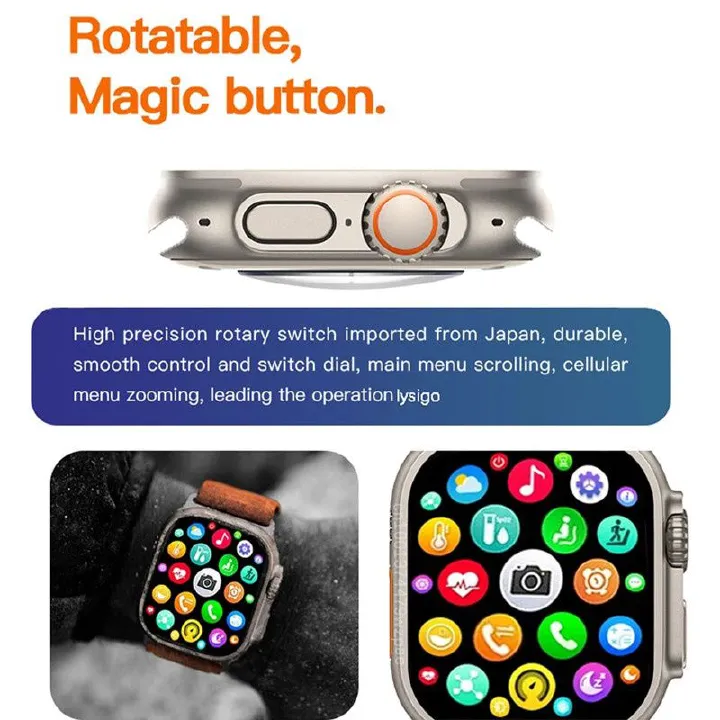 AS2 ULTRA 2.02" Women's Smart Watch 6-in-1 Luxury Gift Set 6-in-1 Gift Set Bluetooth Call Fitness Tracker IP67 iOS/Android Straps  Analog Watch