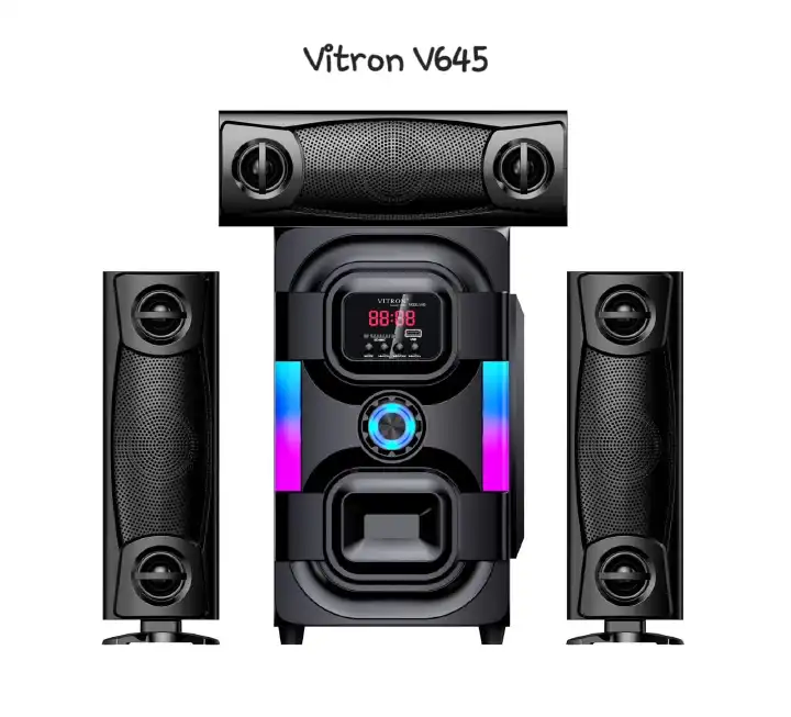 Vitron V645 3.1CH Sound Mini Home Theater System Multimedia Sound Speaker System Subwoofer Surround 10000W PMPO Bluetooth Woofer