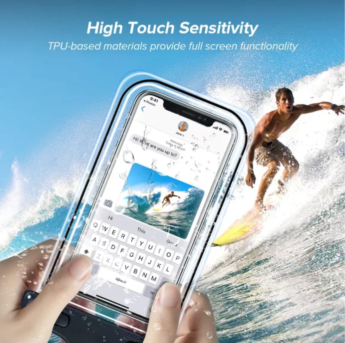 Waterproof Phone Pouch, rain Mobile Cover, Universal Waterproof Phone Case, Underwater Dry Bag for Mobile, Cash, documents, Water Proof Bag for Beach Boating Swimming Water Park