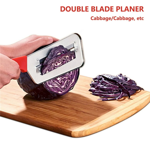 Double blade slicing knife - Multi-Purpose Shredder & Cutter for Vegetables ideal for shredding cabbages, cutting crisps and wedges from cassava, cucumbers etc