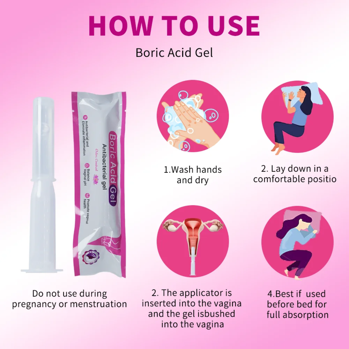 ​[Verified] Intimate Health Boric Acid Antibacterial Gel – pH Balance & Odor Control, Gentle Detox & Refreshing Care (Single Use Applicator)