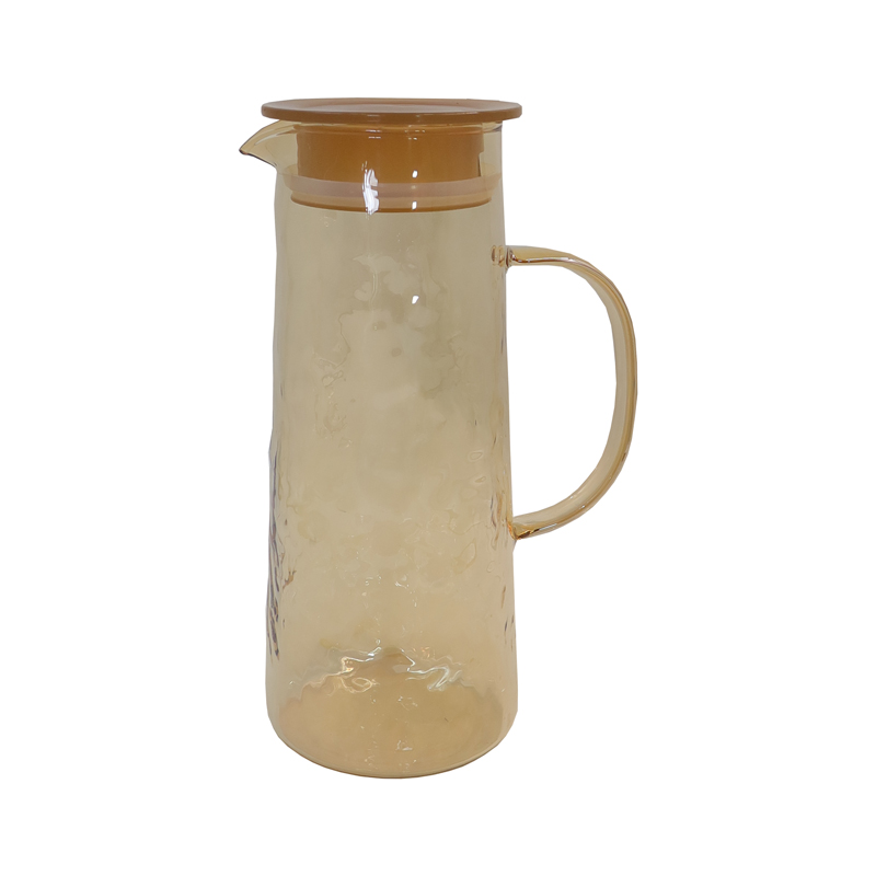 Set of 5pcs High Quality High borosilicate glass Color water set Lead-free Glass Cold Water Kettle and Cup Set 1PC  Glass Kettle 4PCS Cups Set Mixed Drinkware Sets (NO-40004）