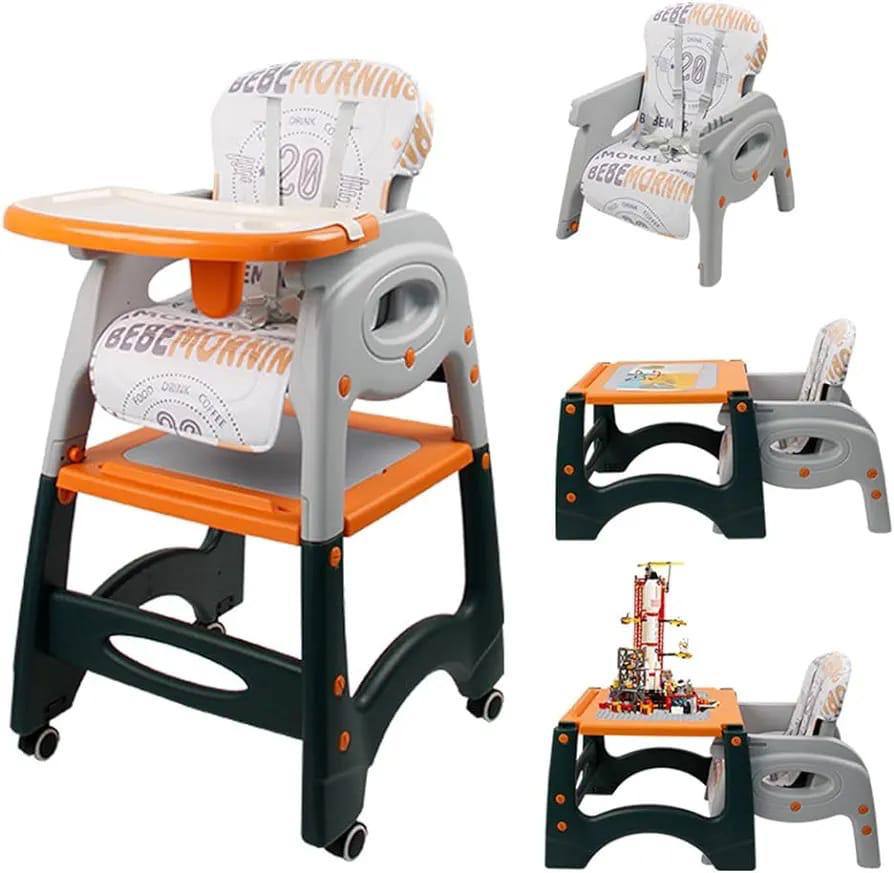 3-in-1 Baby Feeding Chair – Convertible High Chair, Booster Seat & Toddler Table Chair