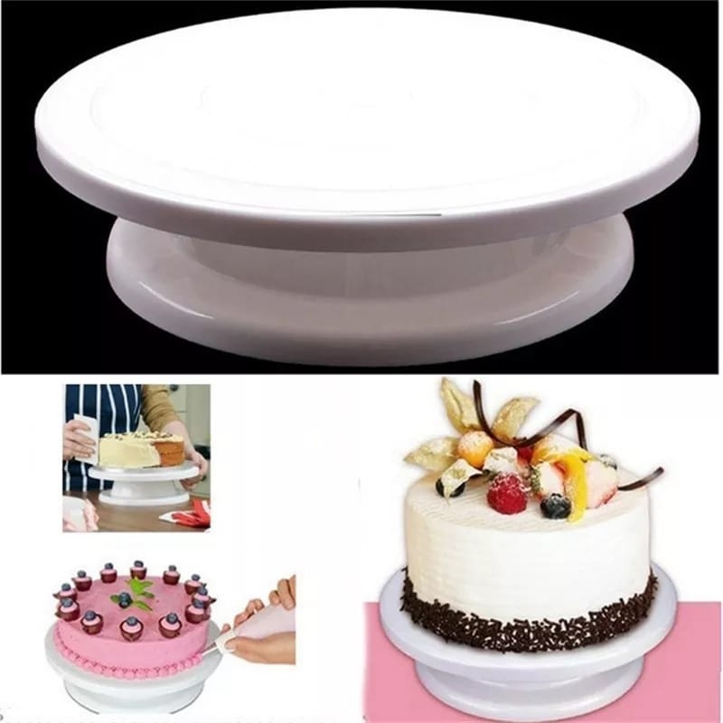 ✨ Premium Smooth-Rotating Cake Turntable | Heavy-Duty Non-Slip Decorating Stand & Display Platform | Unique & Classy Pastware Bakeware Resource ✅