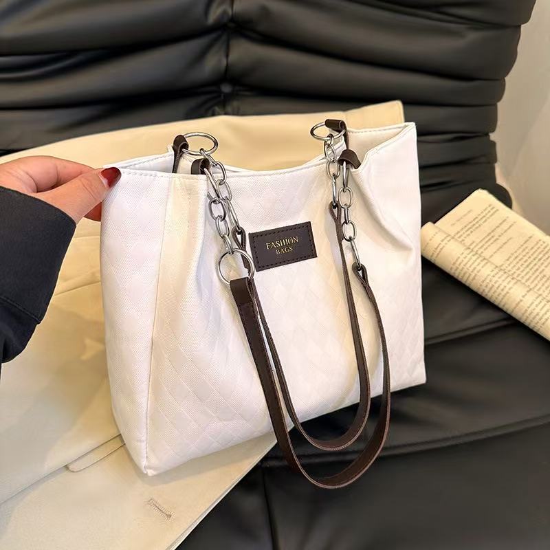 2026 Hot Sale Large Capacity Women Tote Bag Fashionable Portable Shoulder Cross-body Pu Leather Custom Tote Handbags