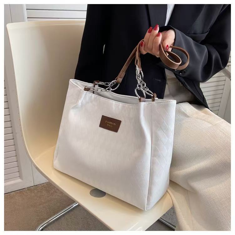 2026 Hot Sale Large Capacity Women Tote Bag Fashionable Portable Shoulder Cross-body Pu Leather Custom Tote Handbags