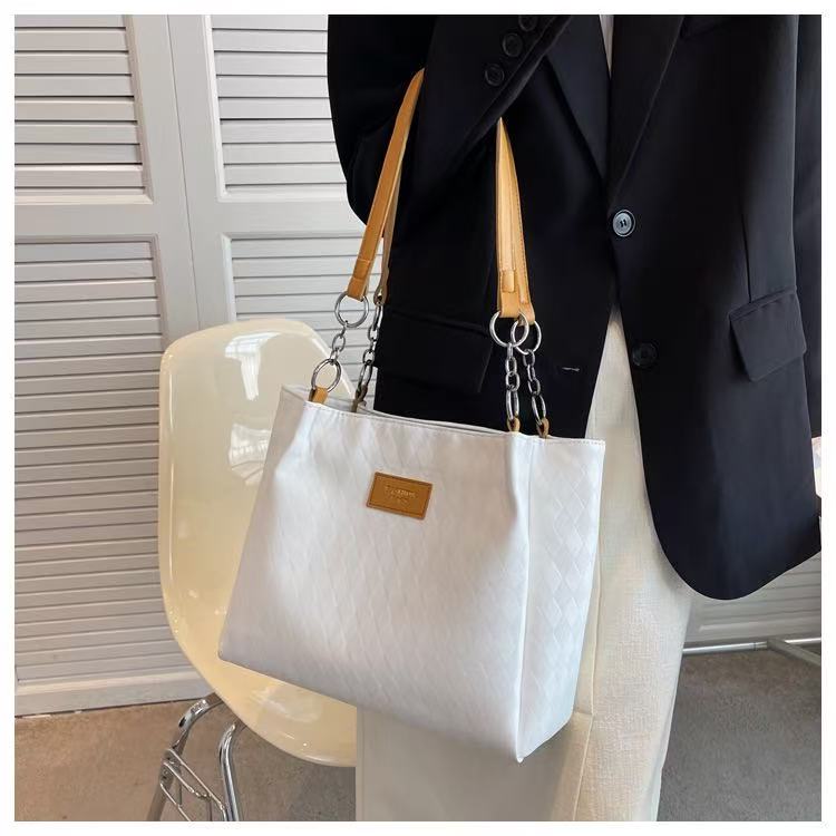 2026 Hot Sale Large Capacity Women Tote Bag Fashionable Portable Shoulder Cross-body Pu Leather Custom Tote Handbags