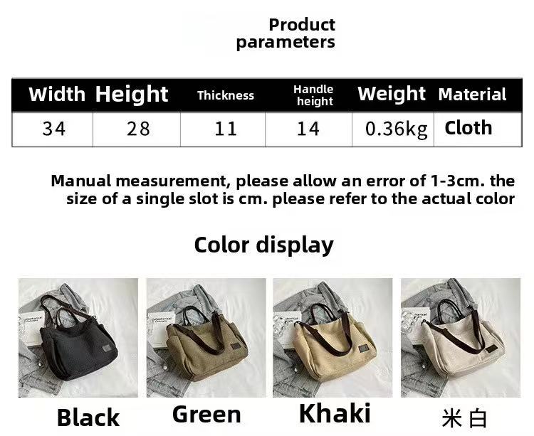 2026 Wholesale Fashion Bag Female Sling Shoulder Bags Heavy Weight Ladies Cotton Canvas Tote Bag for Women