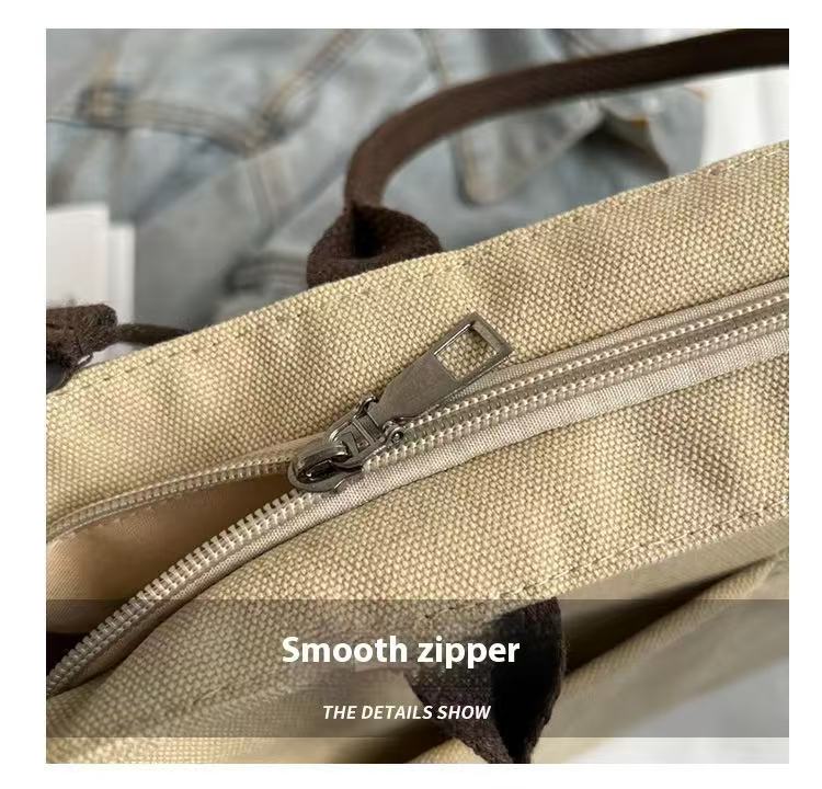 2026 Wholesale Fashion Bag Female Sling Shoulder Bags Heavy Weight Ladies Cotton Canvas Tote Bag for Women