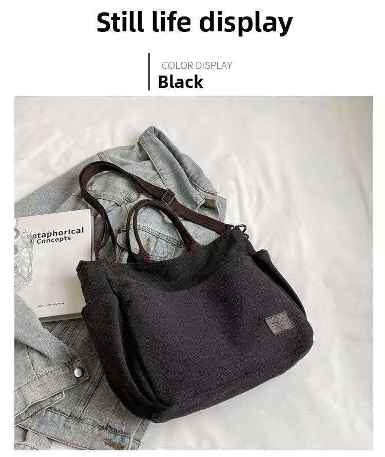 2026 Wholesale Fashion Bag Female Sling Shoulder Bags Heavy Weight Ladies Cotton Canvas Tote Bag for Women