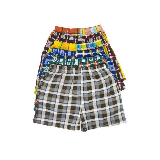 6Pcs, 4pcs, 3pcs, 12pcs Finest Quality Pure Cotton Checked Men's Boxers, Very Comfortable Plaid Men's Underwear.