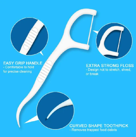 120pcs Dental Floss Flosser Picks Toothpicks Teeth Stick Interdental Brush Tooth Cleaning Dental Floss Pick Oral Care