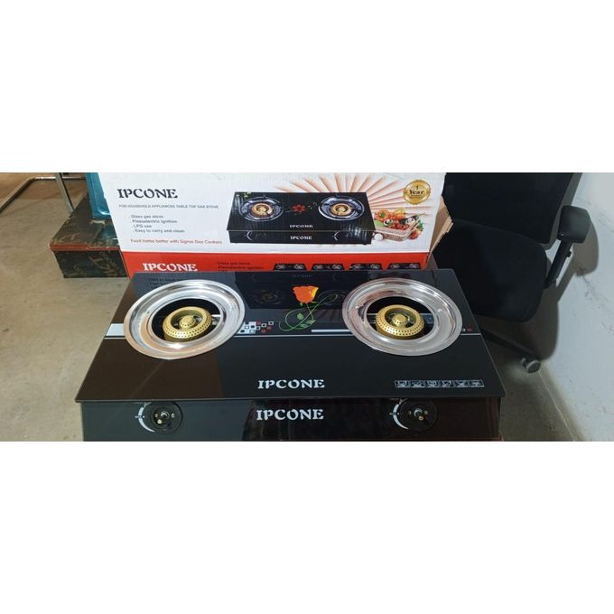 IPCONE 2 Gas Cooker 02 Glass Top Double Burner Gas stove【flowers pattern random】gas cooker 【hot】gas cooker/stove gas cooker cooking gas cooker burner gas cooker stainless