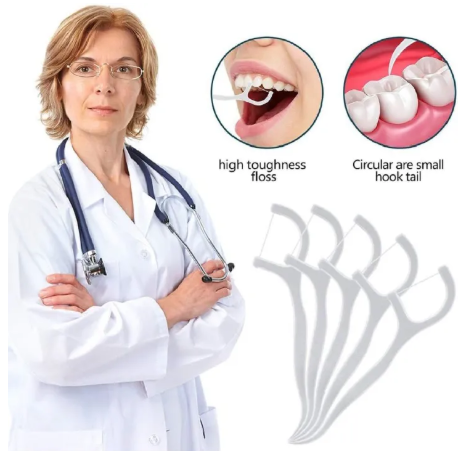 120pcs Dental Floss Flosser Picks Toothpicks Teeth Stick Interdental Brush Tooth Cleaning Dental Floss Pick Oral Care