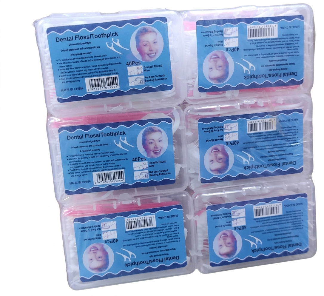 120pcs Dental Floss Flosser Picks Toothpicks Teeth Stick Interdental Brush Tooth Cleaning Dental Floss Pick Oral Care