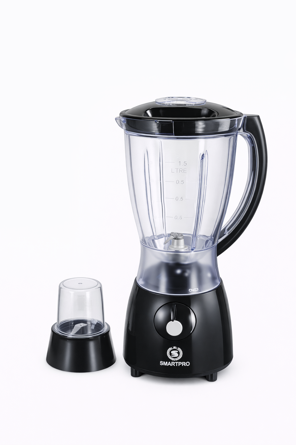 SmartPro Blender SBL-100B 1.5L 1500W – 4 Speed + Pulse, Heavy Duty Kitchen Blender with Grinder – Black
