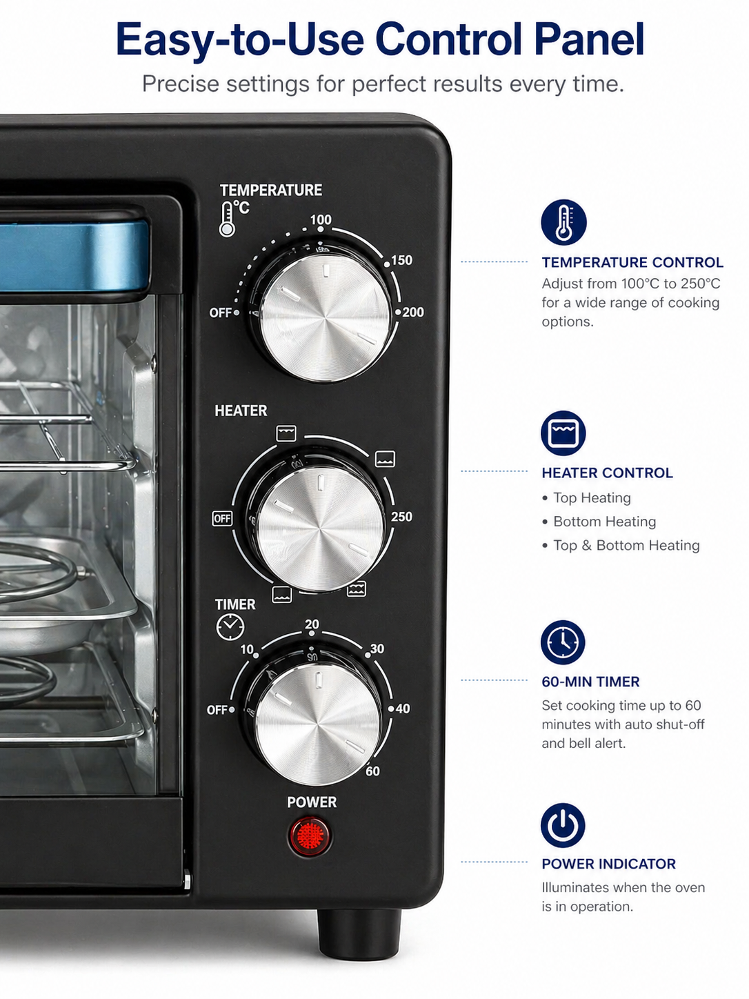 ElectroMate 20L Electric Rotisserie Oven For Baking And Grilling