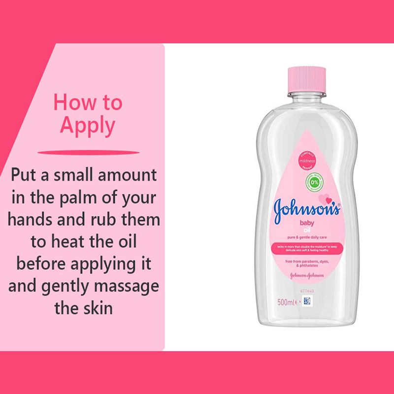Johnson's Baby Oil, Mild, Gentle, Nourishing and Moisturising, Pure Mineral Oil to help Prevent Moisture Loss for babies,Kids & Adults, Soothing Baby Massage Oil for Dry Skin Relief Original Scent.