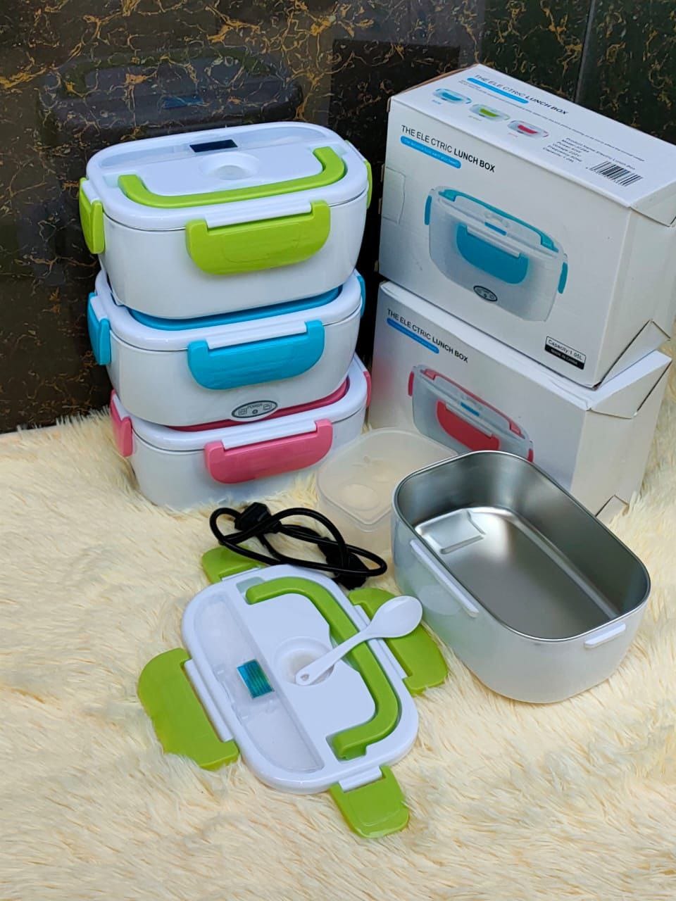 🎯 BEST VALUE OFFER 🎯 - A 1 pc Electric Lunch Box Portable Heated Food Warmer, Stainless Steel Container, USB Plug In Car & Home Use
