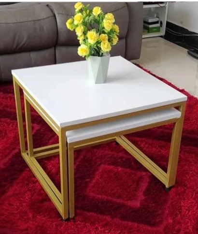 【PROMOTION!】Bree Coffee Table Square Nesting Table Furniture High Quality Durable Classic Sitting Room Coffee Tables