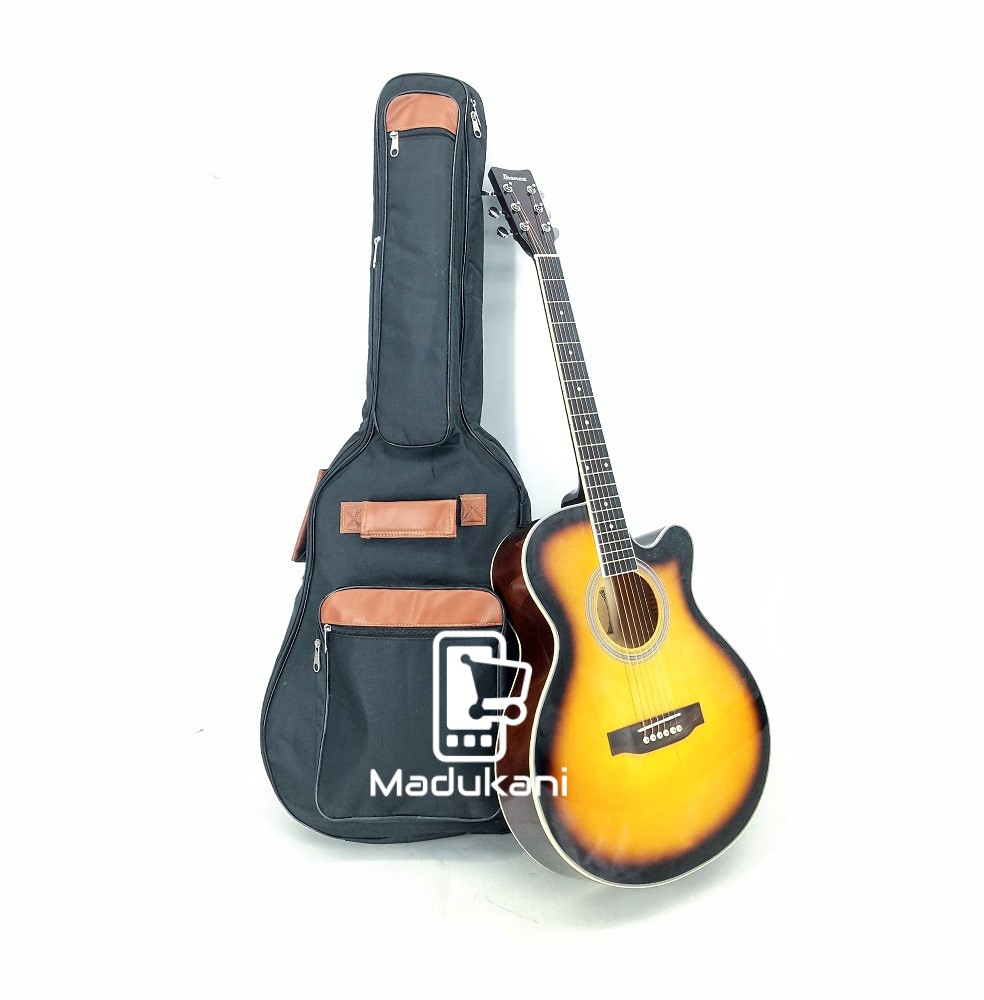 Generic 40 Inch Ibanez Acoustic Guitar with Padded Gig Bag