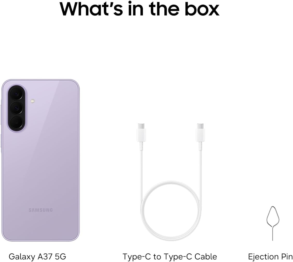 New Arrival Samsung Galaxy A37 5G AI phone 256GB+8GB 6.7" 120Hz AMOLED Exynos 1480 (4nm) 50MP Triple Camera Android 16 45W 5000mAh IP67 Dust Water Resistant Type-C Charge Smart Phones