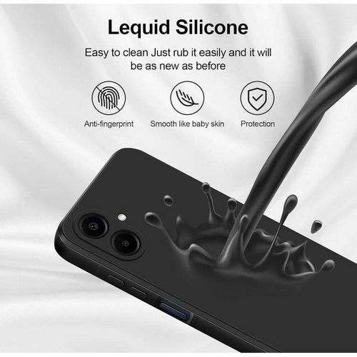 Samsung Galaxy A07 Soft Silicone Phone Case - Black