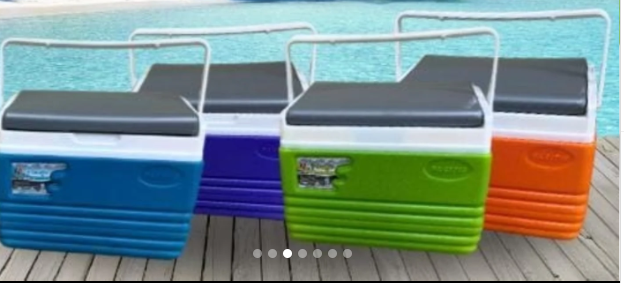 Pacific Double insulated ice cooler box pacific ice cooler insulated Ice Cooler Box Chiller with carrying handle For Ice / Medicine / Ice Pop Picnic Travel Hiking