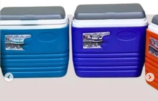 Pacific Double insulated ice cooler box pacific ice cooler insulated Ice Cooler Box Chiller with carrying handle For Ice / Medicine / Ice Pop Picnic Travel Hiking