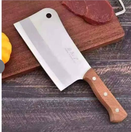 Stainless Steel Heavy duty Professional Butcher Knife Meat Cleaver Knife with Wooden Handle For home use & Restaurant