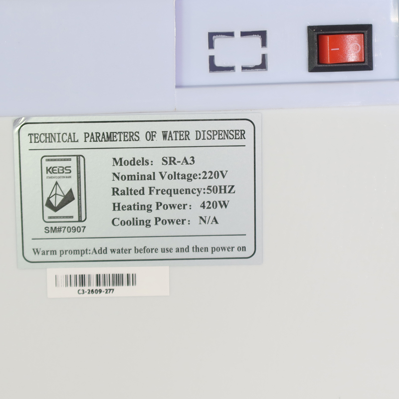 Sonar Top Loading Hot and Normal Standing Water Dispenser with Storage Cabinet Energy Saving Hot and Warm Water Dispenser SR-C3