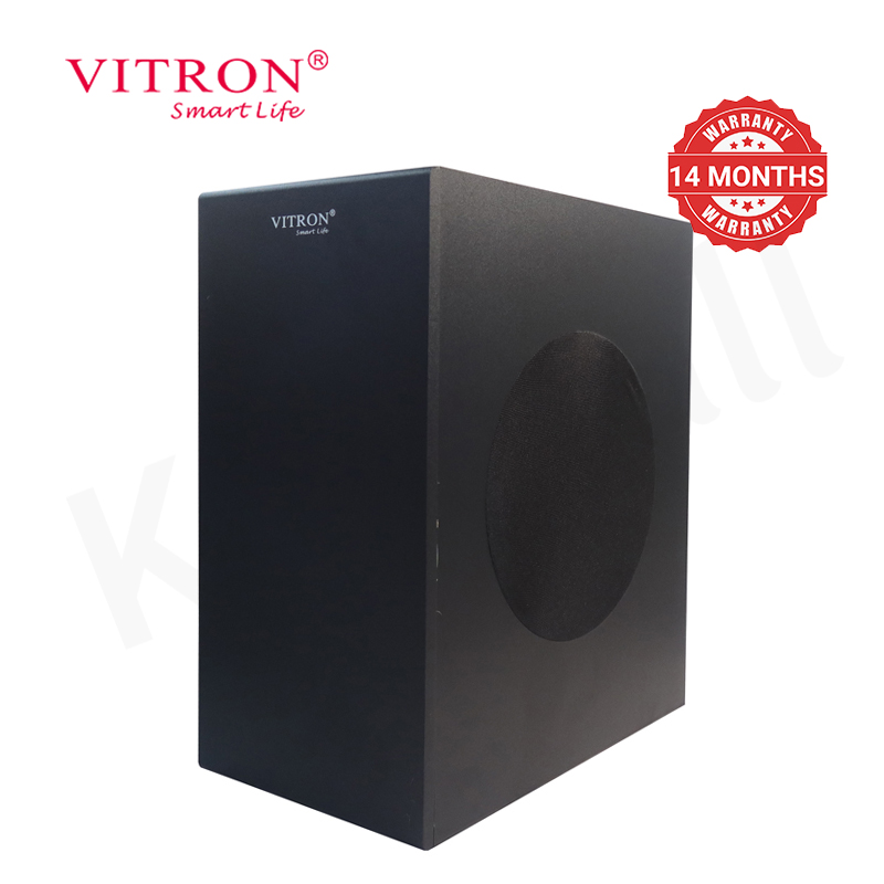 Vitron 2.1CH 17000W PMPO Dolby Sound Bar System with 6.5″ Subwoofer 90W+40W×2 RMS AUX USB Bluetooth Wired for Home Theater V66SBD
