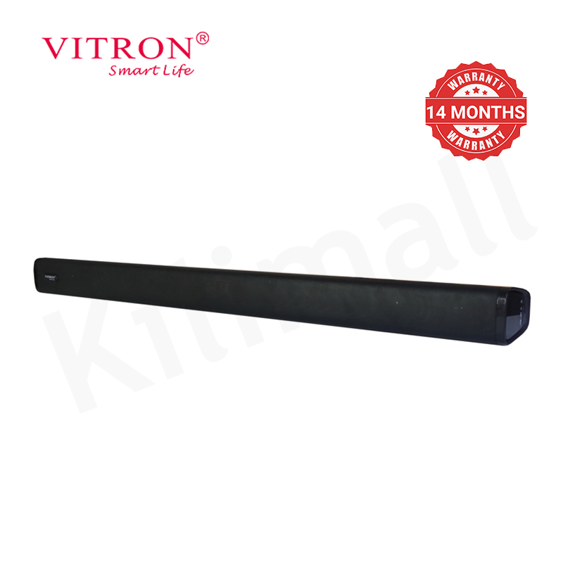 Vitron 2.1CH 17000W PMPO Dolby Sound Bar System with 6.5″ Subwoofer 90W+40W×2 RMS AUX USB Bluetooth Wired for Home Theater V66SBD