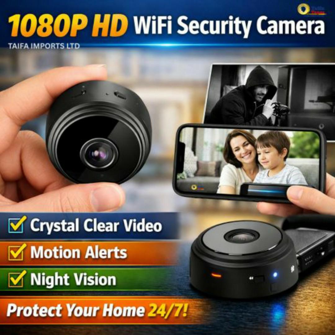 MINI SECRET WIRELESS WIFI SPY HIDDEN CCTV CAMERA WITH MOTION DETECTION - 1080P SPY SECURITY CAMERAS With Built-in 200mAh Battery