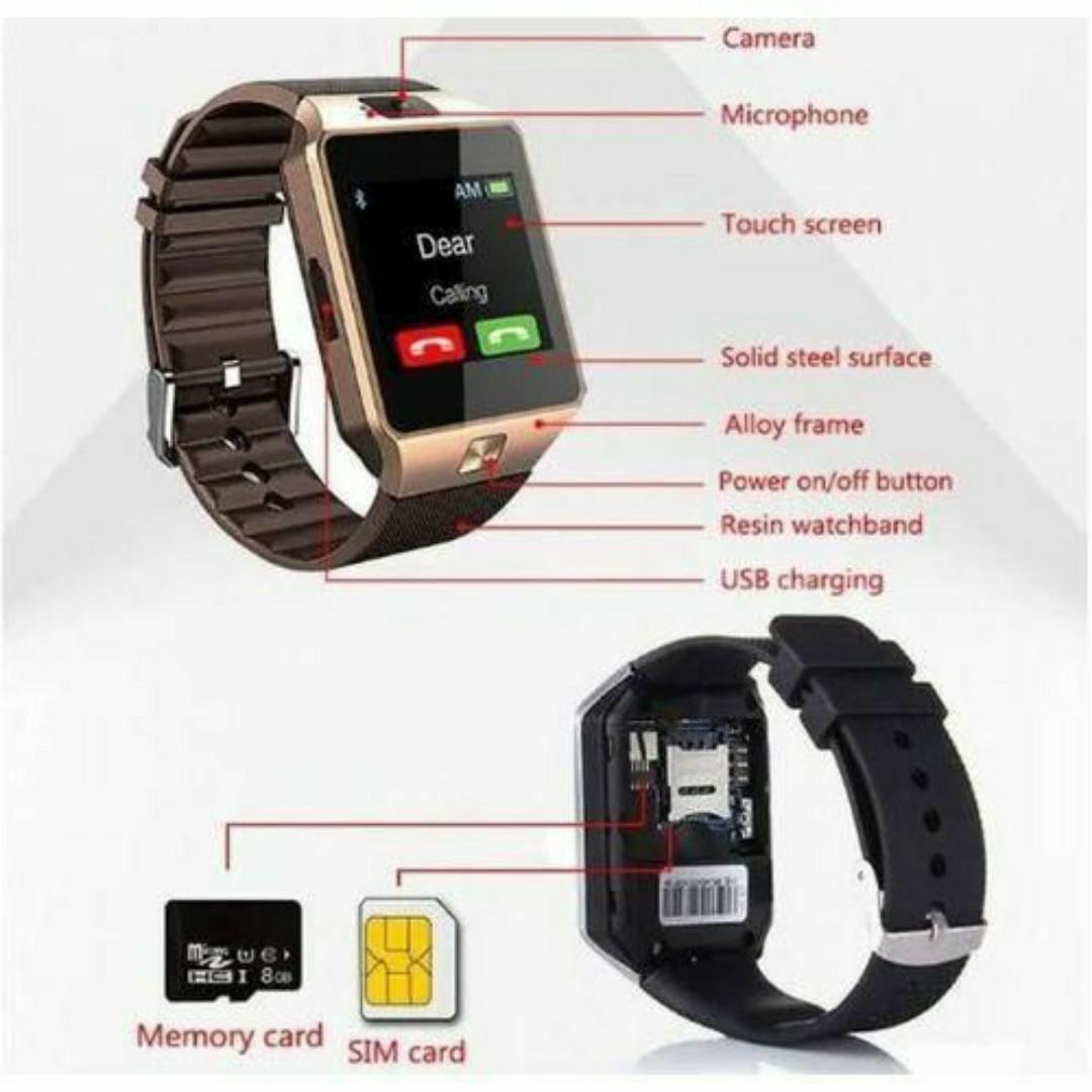 4G Smartwatch Phone - Call, SMS, Memory & SIM Card Slot, Camera, Health Monitor & Fitness Tracker - Men / Ladies
