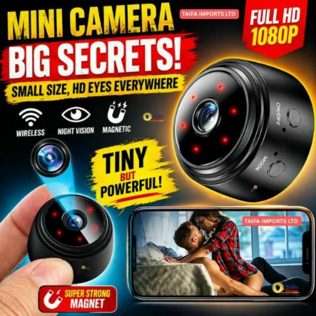 MINI SECRET WIRELESS WIFI SPY HIDDEN CCTV CAMERA WITH MOTION DETECTION - 1080P SPY SECURITY CAMERAS With Built-in 200mAh Battery
