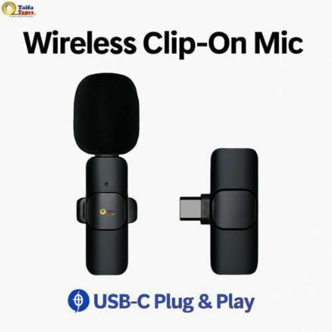 K9 Wireless Lavalier Microphone Clip-On Mic for Smartphones & Cameras – Plug & Play, No App Needed, Crystal-Clear Sound for Podcast & Streaming - Android & iPhone